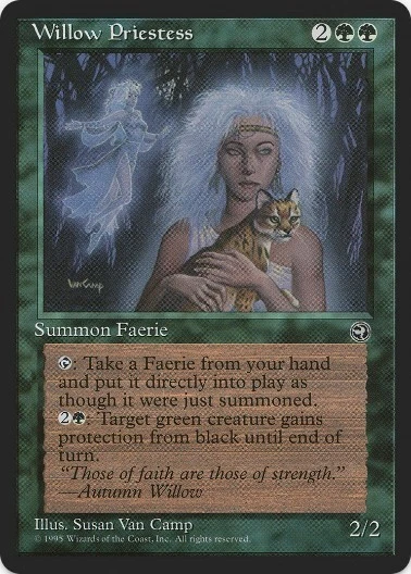 1 x Willow Priestess - Homelands - LP - Magic The Gathering - MTG - EOF - Image 1 of 1