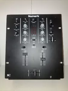 Numark M2 BLACK 2-Channel DJ Scratch Mixer Tested Works W/O Power Cord - Picture 1 of 6