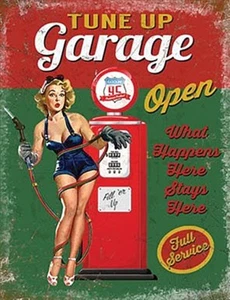 Tune Up Garage vintage style small steel sign 200mm x 150mm (og) - Picture 1 of 1
