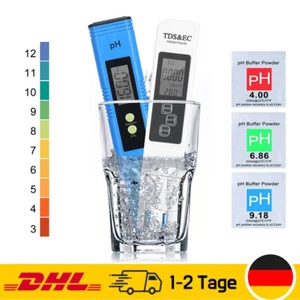 Digital Tester PH+TDS EC Wassertest Meter Messgerät Leitwertmessgerät 0-9990ppm - Bild 1 von 18