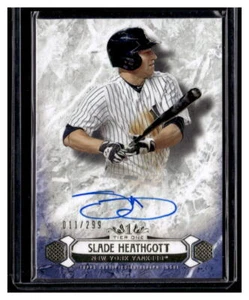 2016 Topps Tier One Breakout Autograph #BOASH Slade Heathcott Auto YANKEES /299 - Picture 1 of 2
