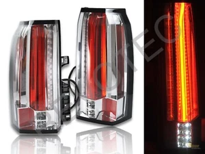 2015-2019 GMC Yukon XL SUV Chrome Full LED Tail Lights Lamps RH + LH - Picture 1 of 10