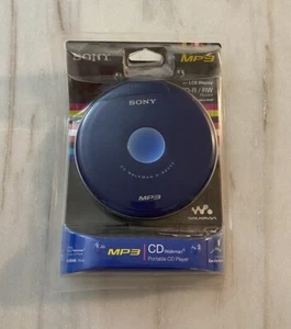 Sealed NOS SONY Walkman D-NE005 Blue Portable MP3/CD Player LCD Display Rare - Picture 1 of 6