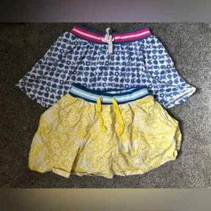 Mini Boden Pleated Jersey Skort Bundle of Two in Blue and Yellow Mixed Size 6-8 - Picture 1 of 11