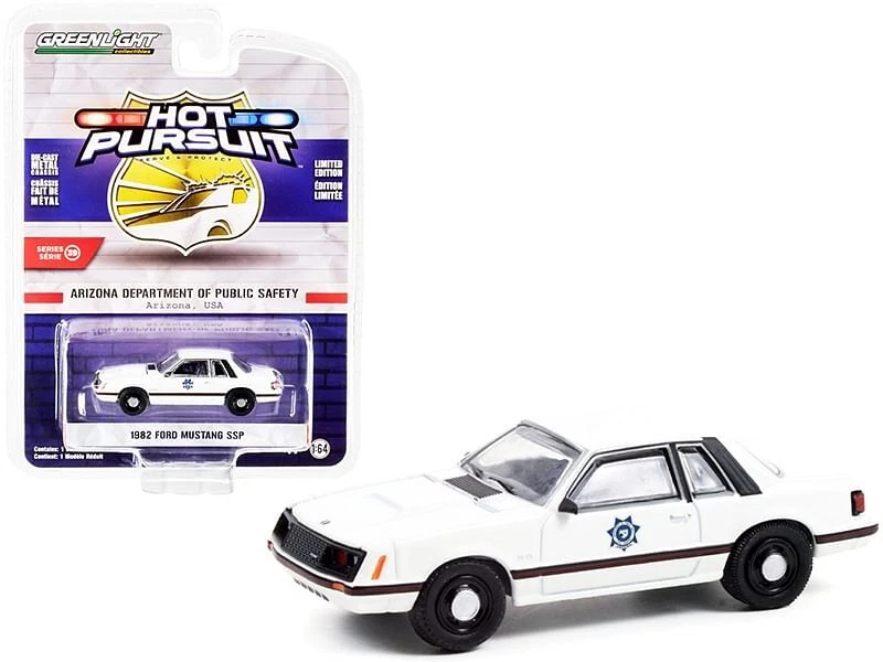 Greenlight 1/64 Scale 42970-A - 1982 Ford Mustang SSP - White