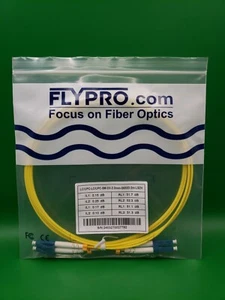 Flypro OS2 LCU-LCU SM DX 2M LSZH Fiber Optic Patch Cables - Lot Of 10 - Afbeelding 1 van 2