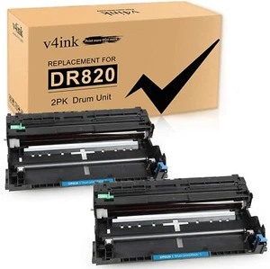 2PK Compatible Brother DR820 Drum Unit use with HLL6200DW L6200DWT L5100DN v4ink - Picture 1 of 6