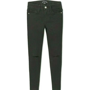 Art Class Girls Adjustable Waist Ripped Knee Skinny Stretch Jeans Black 6X - NEW - Picture 1 of 4