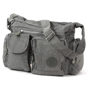 Bolso de mujer gris Nylon Bag Street 30x12x22 OTJ205K - Imagen 1 de 6