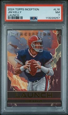 2024 Topps Inception Jim Kelly Launch #L16 | PSA NM 7 - Image 1 of 2