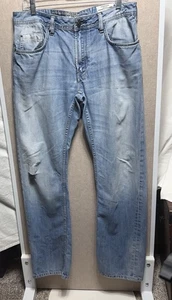jeans bufalo david bitton lavaggio leggero invecchiato uomo taglia 34x34 - Foto 1 di 7