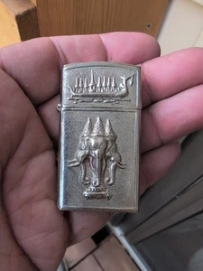 Gorgeous and Unusual Sterling Silver Thai Buddhist Lighter Vintage 1950s - Picture 1 of 7