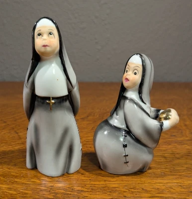 Figuras de colección exclusivas de monjas de béisbol Lefton de los años 50 Geo Z Lefton hechas en Japón Foto 1 de 4