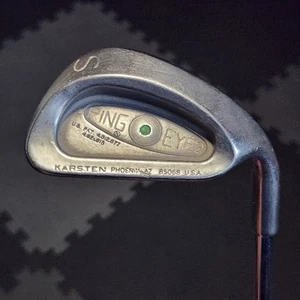 PING Eye 2 Green Dot Sand Wedge Men Golf Club Iron ZZ Lite Flex Steel Shaft RH - Picture 1 of 17
