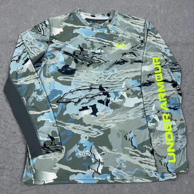 Under Armour Shirt Mens Large ISO-Chill Long Sleeve Camo Performance Outdoors - Image 1 of 4