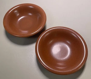 Russell Wright Sterling Zeder Braun Muskatnuss 5" Frucht x2 Wüste - Bild 1 von 6
