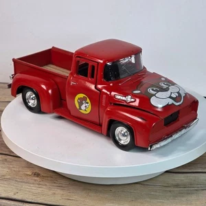 Buc-ees Red Diecast Toy Truck Vintage Style Pickup With Graphics - Picture 1 of 20