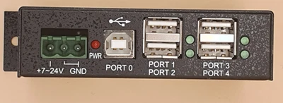 USBG-4U2ML Coolgear 4 Port USB 2.0 Powered Hub Industrial Grade - Image 1 of 4