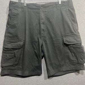 Nautica Clipper khaki schwarz Relax Fit vorne flach Freizeitshorts Herren Größe 38 x 9 - Bild 1 von 13