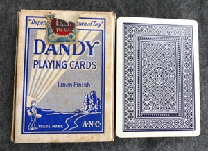 Cartas Dandy Vintage - Hechas en EE. UU. - Baraja Completa 54 cartas en caja original - Imagen 1 de 12
