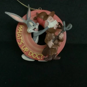 Bugs Bunny Elmer Fudd Weihnachtsschmuck Looney Tunes Warner Bros. Bradford 1997 - Bild 1 von 18