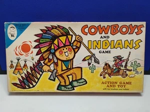 Vintage 1966 Hasbro Cowboys und Indianer Brettspiel 2668 vollständig  - Bild 1 von 13
