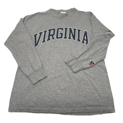 Vintage UVA Cavaliers Shirt Size M Gray Long Sleeve University Of Virginia USA - Image 1 of 4