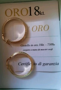 Echtgold Ohrring 18k/750er Gelbgold NEU mit Zertifikat und Box - Bild 1 von 3