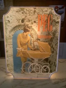 vintage WERBESCHILD PEG PEREGO KINDERWAGEN ITALIEN 60er - Bild 1 von 11