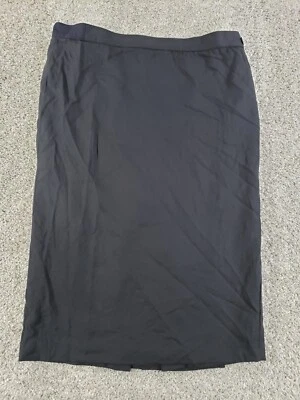 Falda Louis Feraud para mujer 14 negra 100 % lana recta forrada vintage Foto 1 de 4