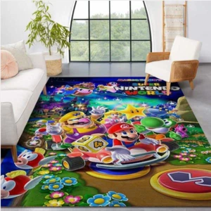 Super Mario Collection Area Rug, Cartoon Movie Premium Rectangle Rug - Picture 1 of 5