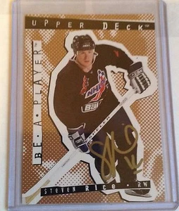 94-95 1994-95 BE A PLAYER STEVEN ARROZ AUTÓGRAFO AUTOMÁTICO 49 HARTFORD WHALERS - Imagen 1 de 1