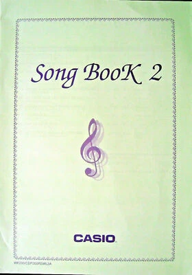 Original Casio Song Book 2 for CTK, WK Keyboards 44 Pages 10 Songs VG Condition. - Image 1 of 2