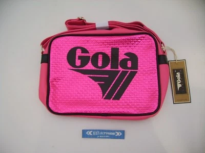 Gola Bag Media Midi Redford Metallic Emboss CUB417 Fuchsia Black - Image 1 of 2