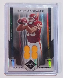 Tony Gonzalez  2007 Leaf Limited Threads Prime Jersey Number /88 HOF NM-MT! - Picture 1 of 4
