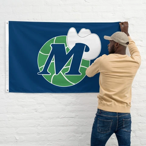 Dallas Mavericks 3x5 ft Flag NBA Mavs Retro Basketball Gift Premium Banner Cover