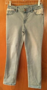 JEANS VAQUEROS CAT AND JACK SUPER AJUSTADOS CROP DESTEÑIDOS NIÑOS TALLA 12 - Imagen 1 de 5