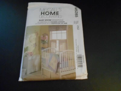 McCall's Home Decorating M5285 Baby Room Essentials Crib Bumpers Bed Skirt Etc - Image 1 of 2