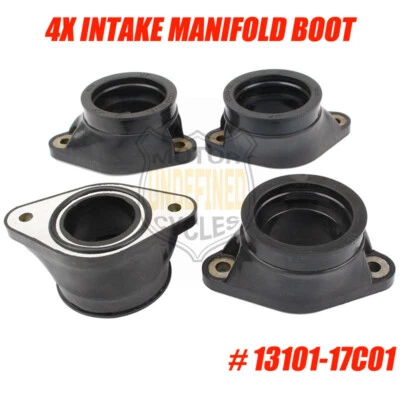 4x Carb Intake Manifold Boots For Suzuki GSXR750 GSX750F Katana 750 1989-1997 - Image 1 of 4