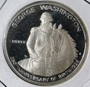 1982-S Silver George Washington Half Dollar !! Miss handled Proof ! - Picture 1 of 2