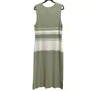 Vintage Christopher & Banks Strick ärmellos gestreiftes Maxikleid Damen Größe Large - Bild 1 von 8