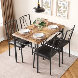 Dining Table Set, 5 Piece Dining Table Set for 4, - Picture 1 of 8
