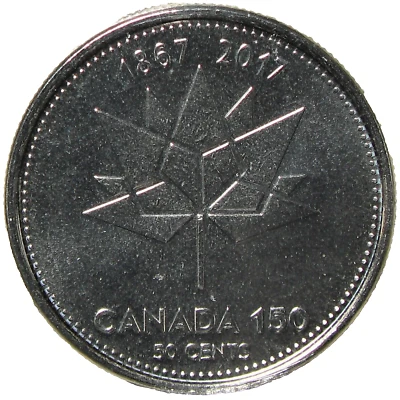 2017 Canada 150 50c ICCS MS66 #17887 - Image 1 of 4