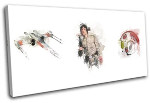 Luke Skywalker Starwars Movie Greats SINGLE CANVAS WALL ART Picture Print - Picture 1 of 1
