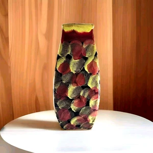 Art Studio Ceramic Vase 11.5" Tall, 5" Long and 3.75" Wide - Picture 1 of 9