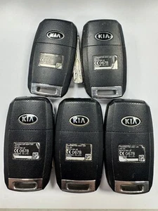 5 X KIA 3 BUTTON REMOTE FLIP KEY FOB TESTED & WORKING JOBLOT DD3TX1302-JD - Picture 1 of 2