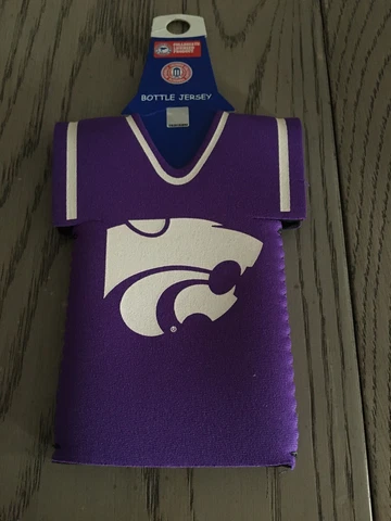 Kansas State Wildcats Jersey Bottle Coozie Suit Neoprene Cooler Koozie Cover