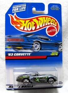 HOT WHEELS 1999 '63 CORVETTE XTREME SILVER 1079 - Picture 1 of 3