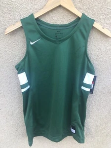 Nike Dri-Fit Jersey Girls Size Large Basketball Mesh Green White AA1049-342 - Picture 1 of 8