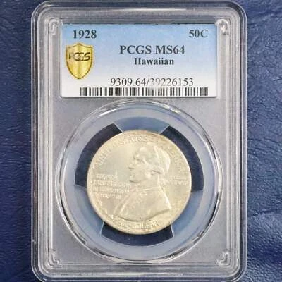 1928 Hawaiian Sesquicentennial Half Dollar 50c Commemorative - PCGS MS 64 - Image 1 of 4